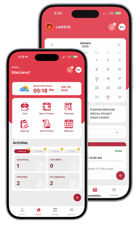 LawSys App Interface
